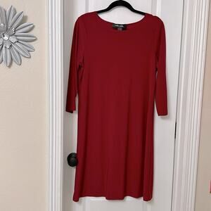 Who cares by Alisha Levine 3/4 cropped sleeve red dress size M